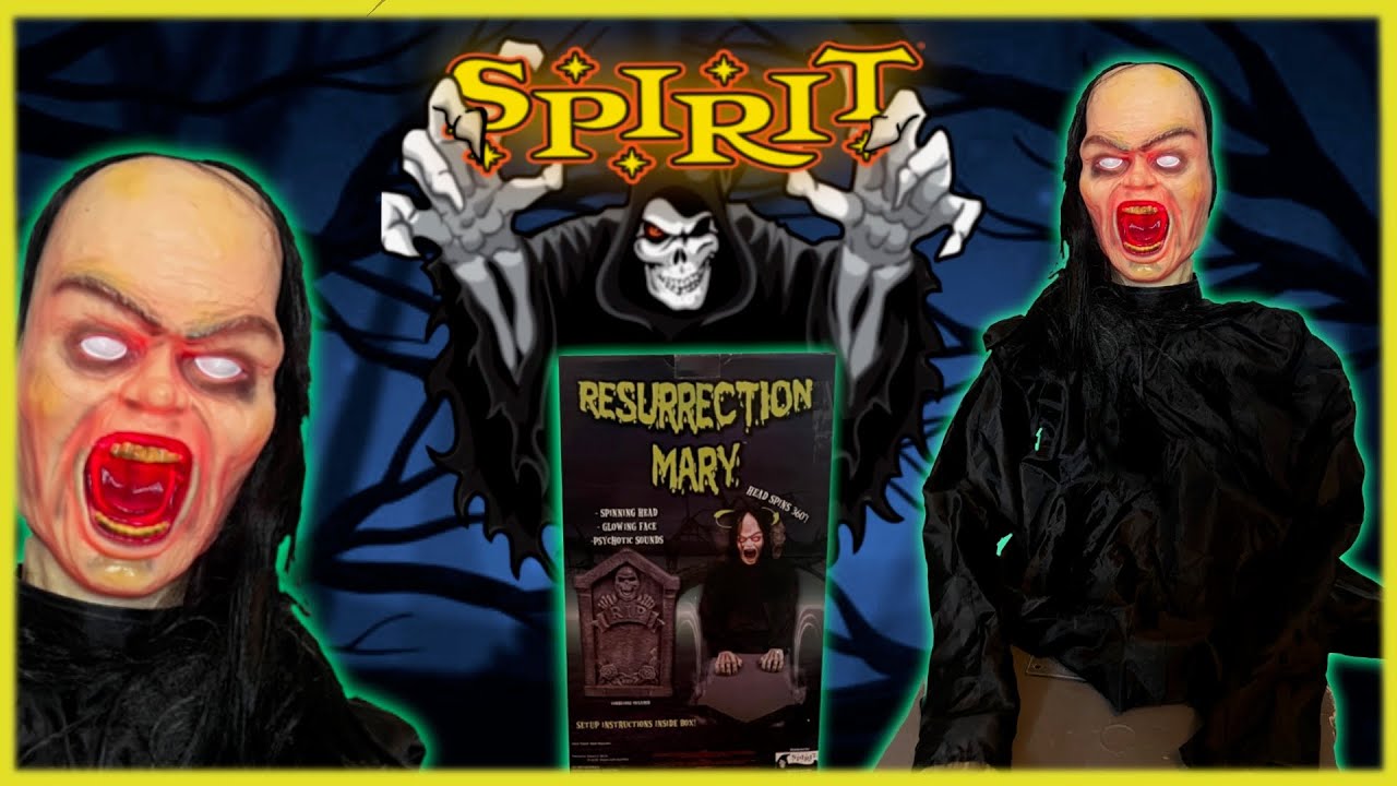 👻 РАСПАКОВКА И УСТАНОВКА Spirit Halloween 2010 Tekky Toys Resurrection Mary Animatronic Prop 🎃