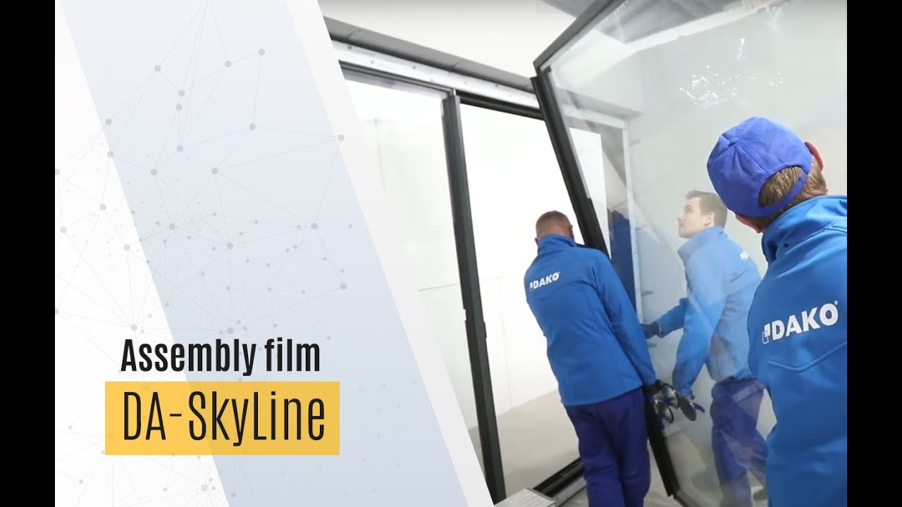 DAKO patio doors installation – DA-SkyLine system