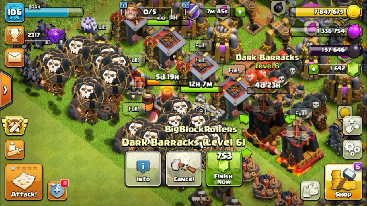Best dark elixir farming strategy new TH10💪 without heroes🗡🛡 (6000+ each raid)