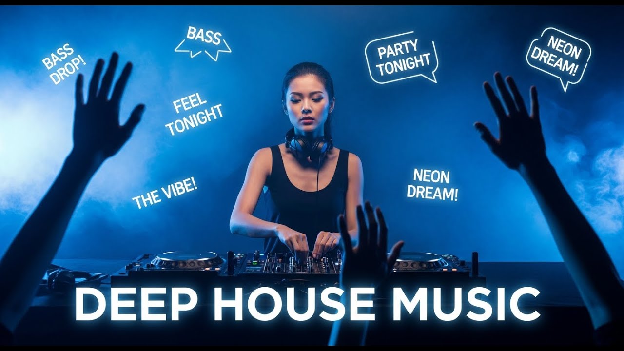 Deep House Music for Dark Nights 🌙 Deep Bassline with Smooth Club Texture