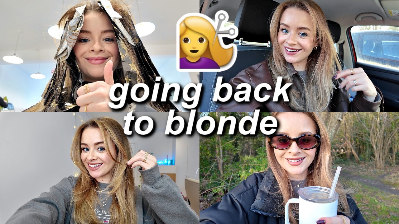 A hair transformation (going back to blonde + growing it out)