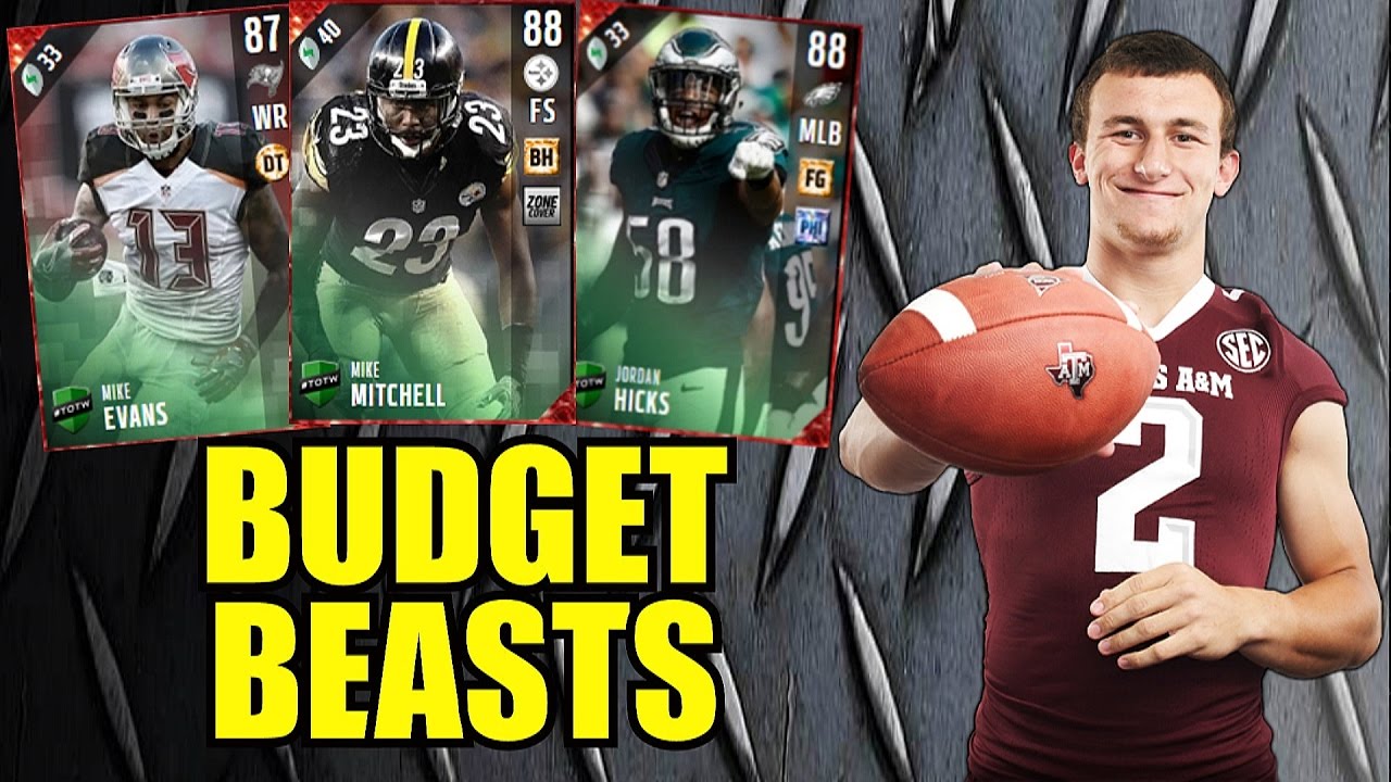BUDGET BEASTS FT. JOHNNY FOOTBALL!!! Madden 17 Ultimate Team Cheap Budget Players