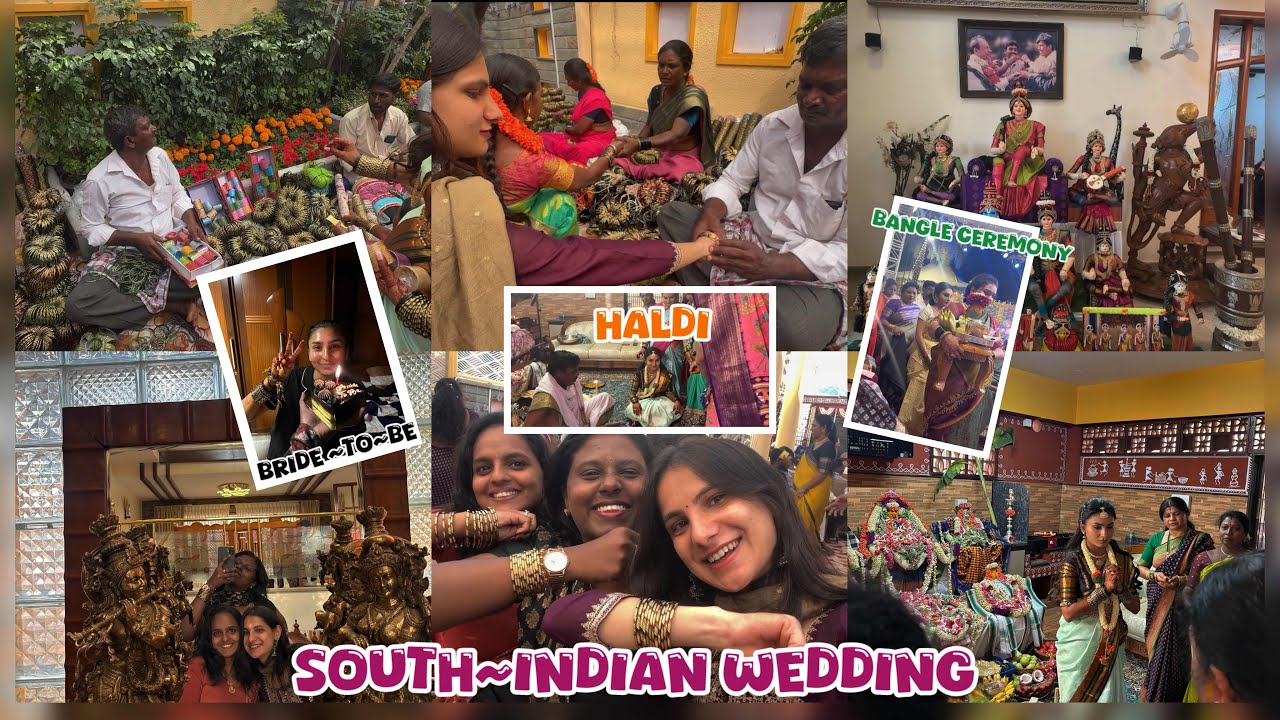 My SOUTH~INDIAN friend’s  HALDI AND BANGLE CEREMONY ❤️