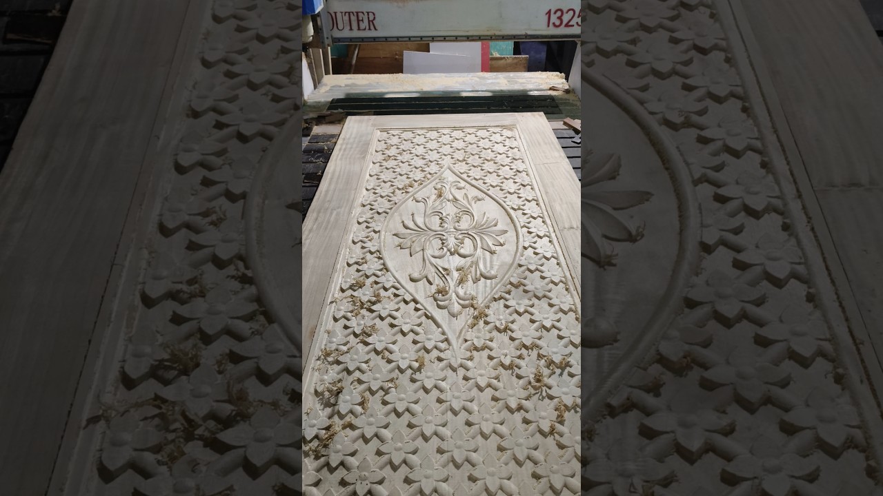 3D flowers 🌹 🌹 🌺 door design cutting for CNC Router machine 