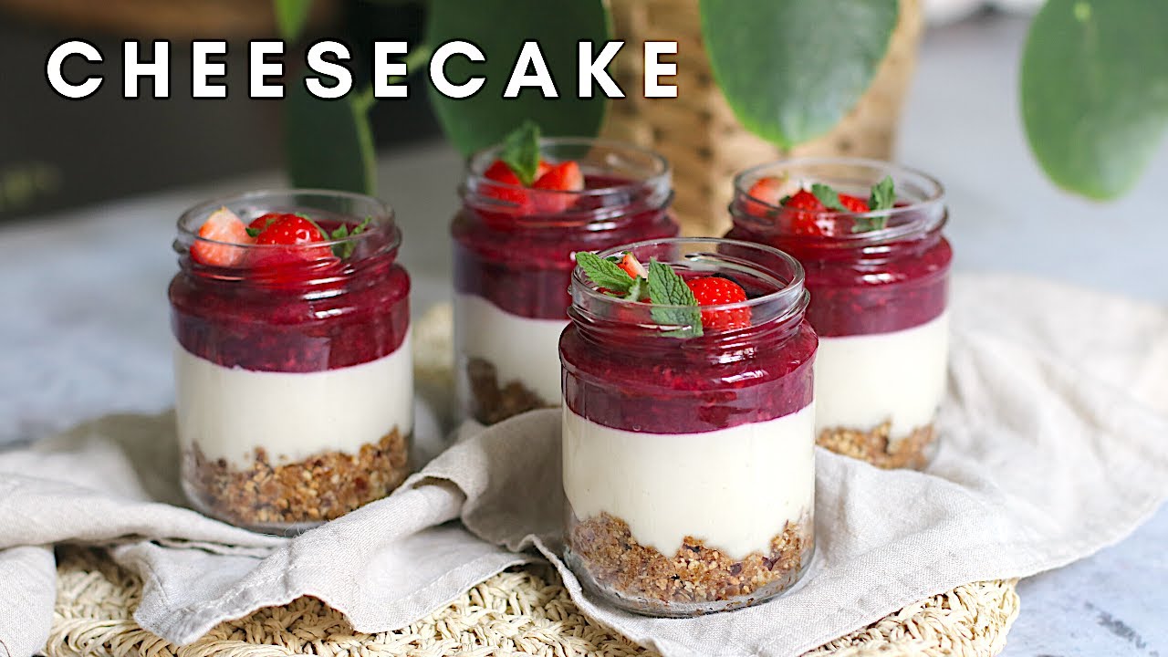 CHEESECAKE IN BARATTOLO | ricetta VEGAN | Facili, Veloci, Pochi ingredienti