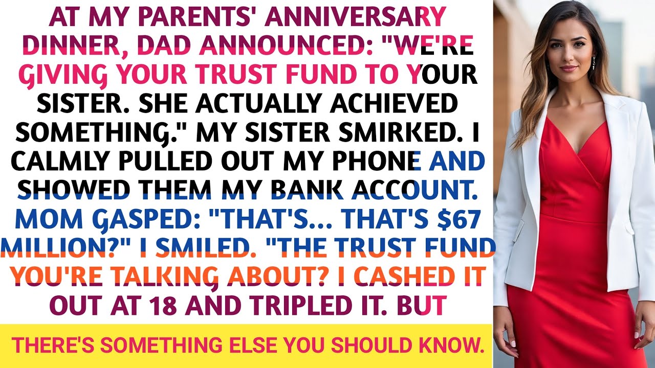 They Gave My Trust Fund to My Sister at Dinner… I Only Said One Number