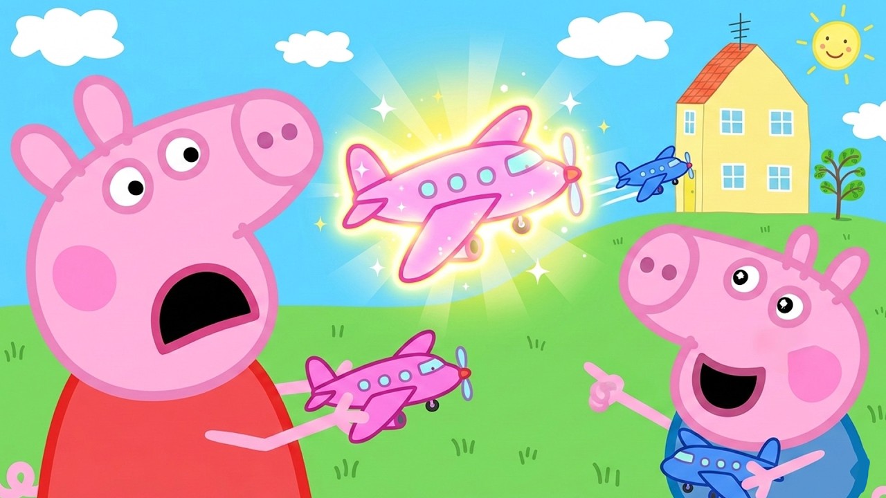 Peppa and George Discover the Magical Plane! 🐷✈️| Peppa Pig Funny Animation