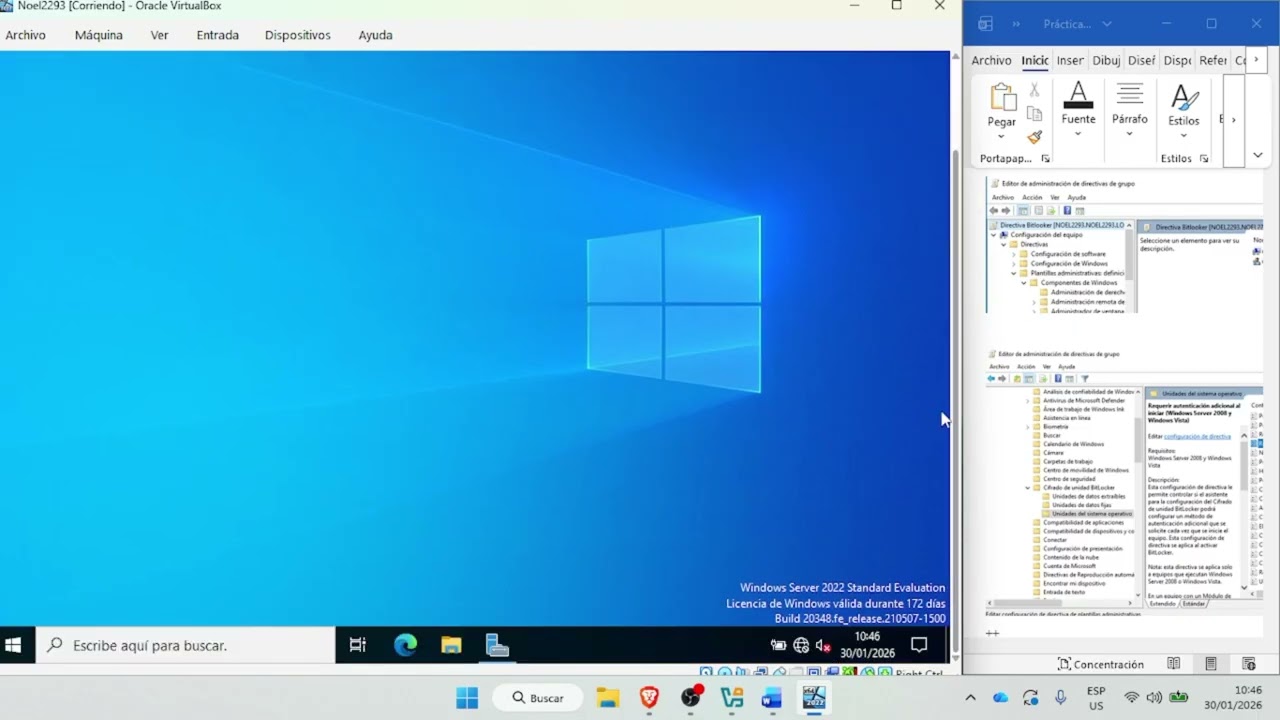 Práctica 2 - Bitlocker & NTLM Block
