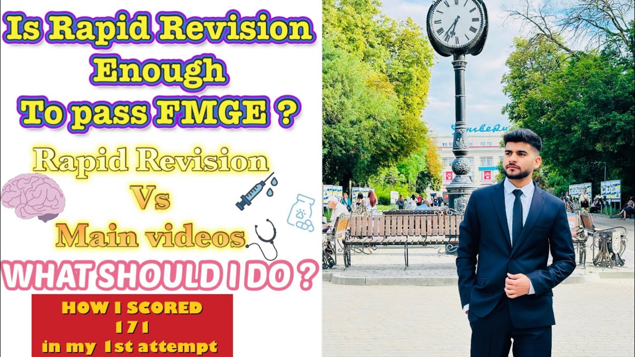 Is rapid revision enough to pass FMGE? | Rapid revision vs main videos | How to pass fmge exam