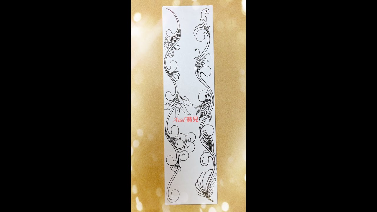 禪繞畫圖樣 :慕卡示範及搭配變化  #Zentangle  #Mooka