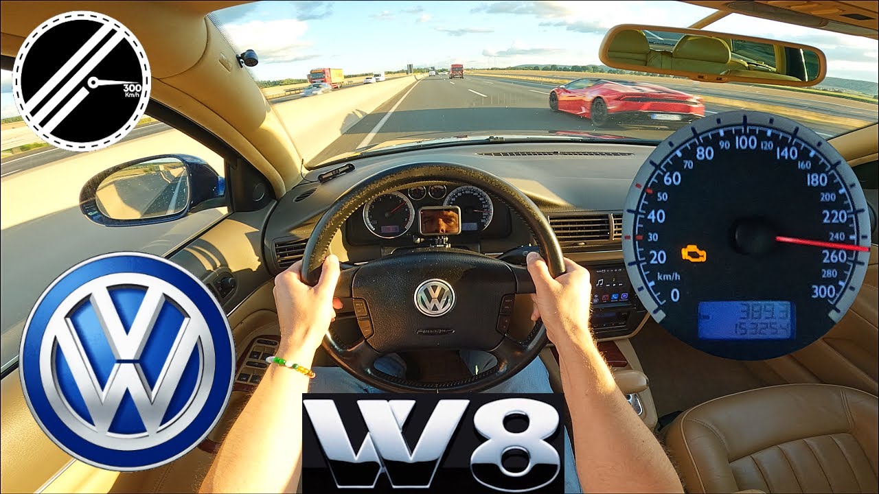 VW Passat W8 4.0 | 275 PS | Top Speed Drive German Autobahn No Speed Limit POV