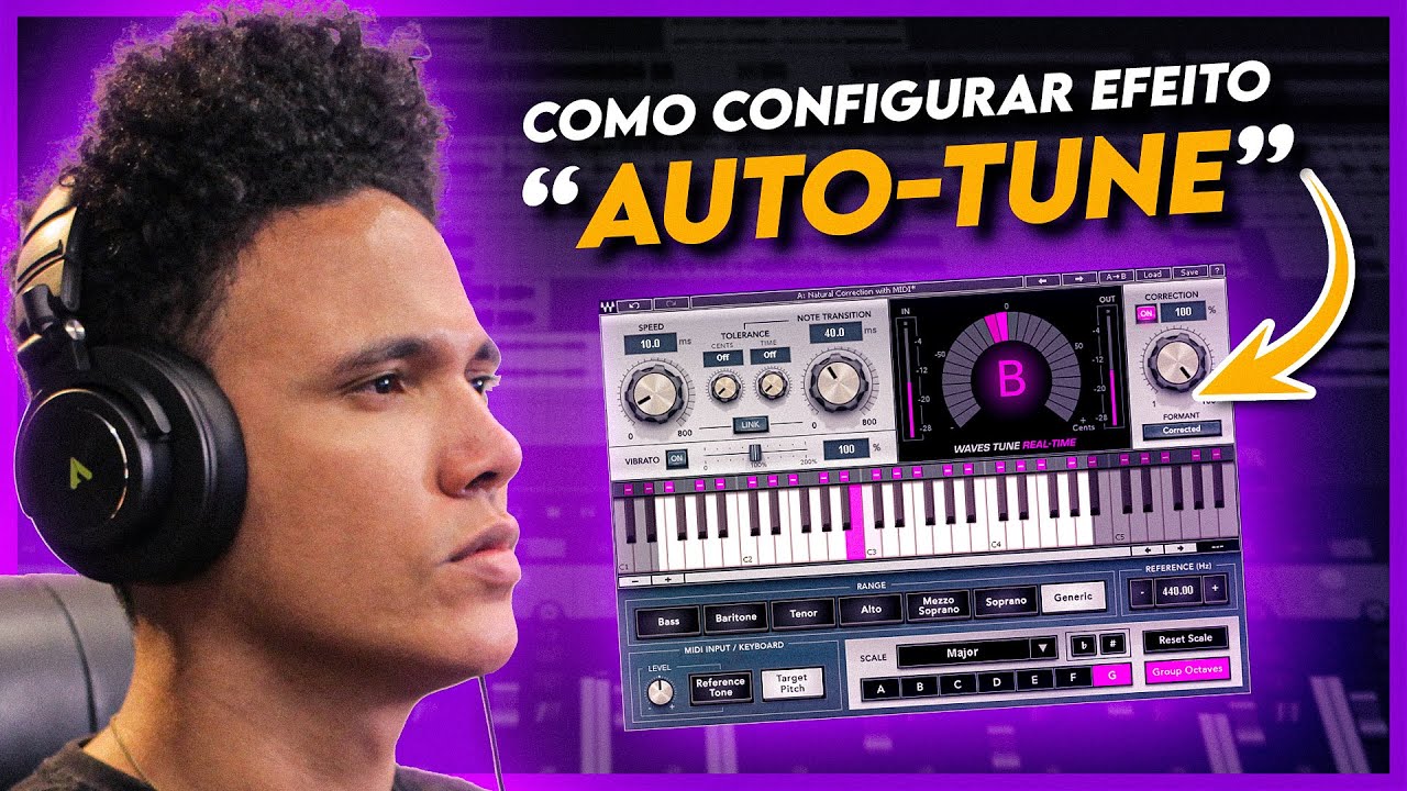 COMO CONFIGURAR OS CONTROLES DO AUTOTUNE  - WAVES TUNE REAL-TIME