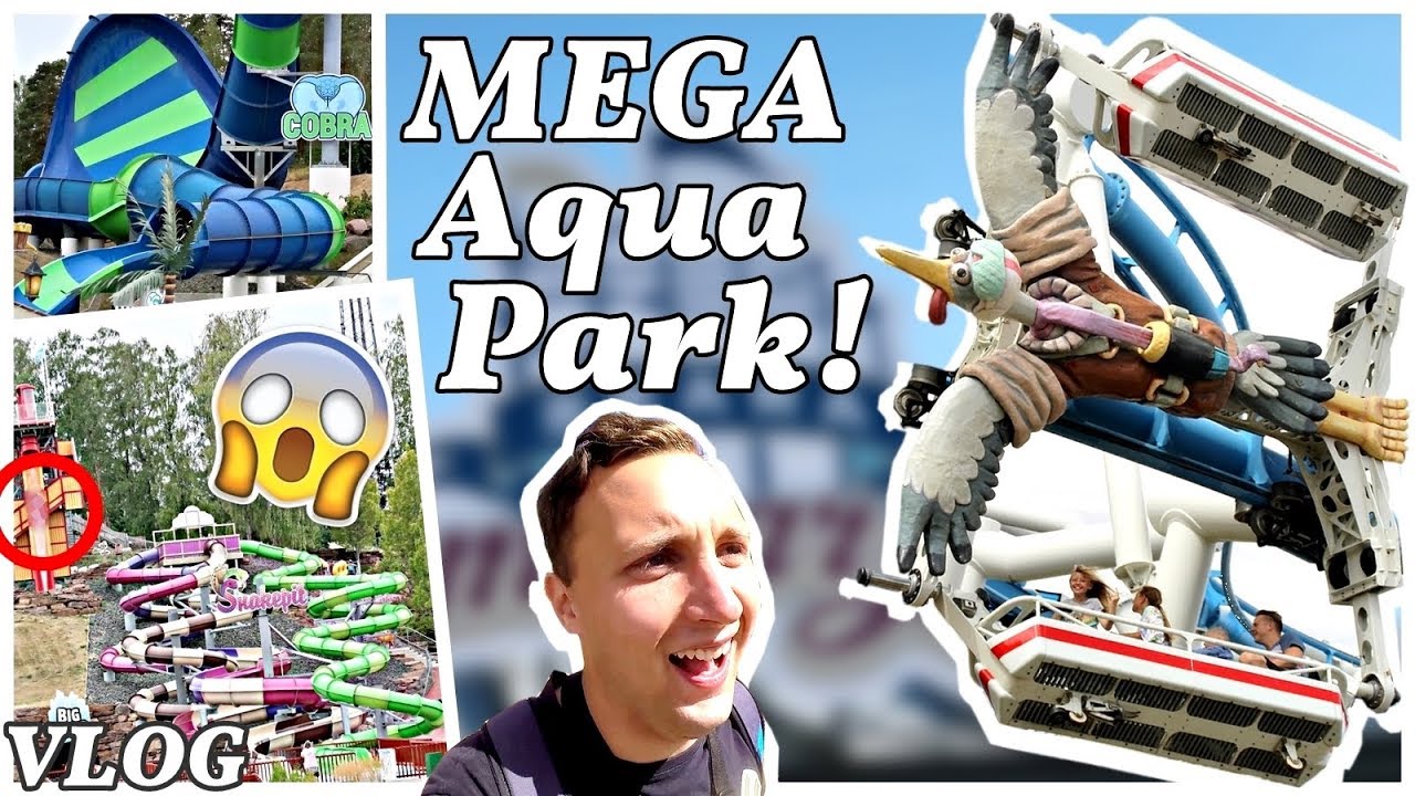 MEGA Aqua Park & TRANAN Coaster! | Skara Sommarland 2018 | Schweden-Tour VLOG #03
