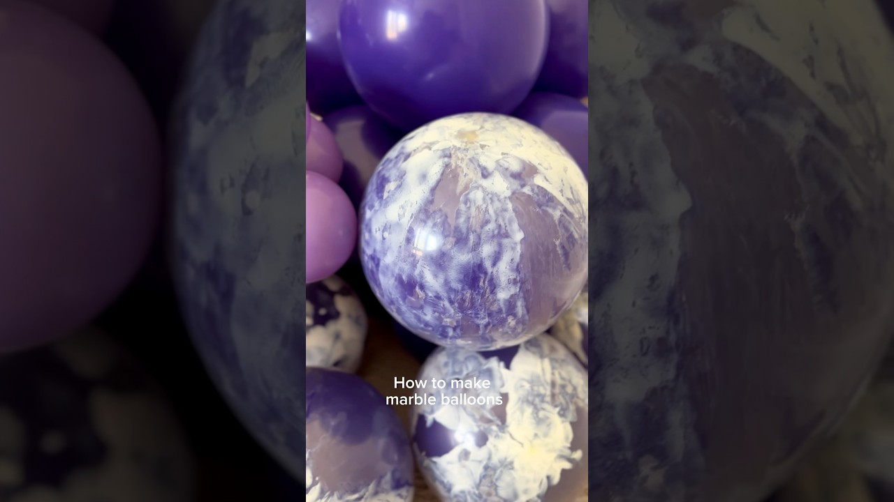 Make custom balloons with me #customcolor #balloons #marble #diy #tutorial #balloondecoration #party