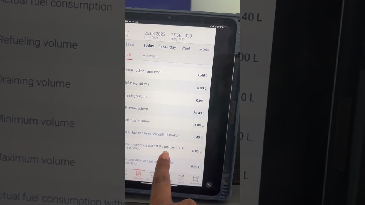 Fuel Monitoring System Live Demo from Fuelo App