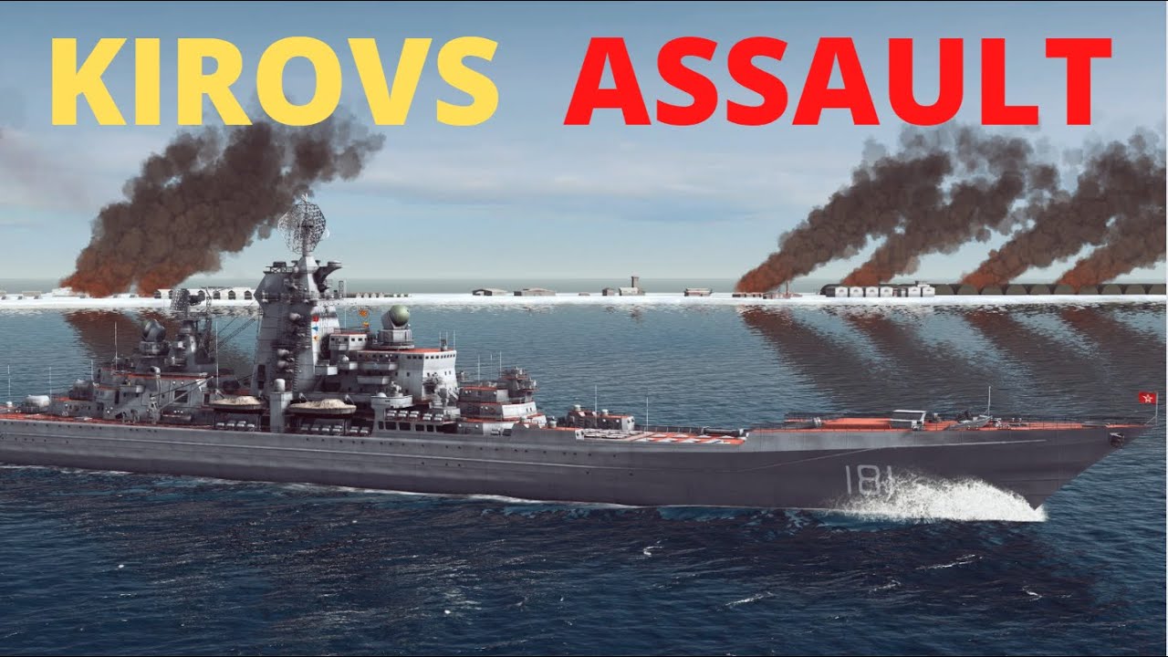 Kirov Battlecruiser Destroys NATO Air Base || Cold Waters Epic Mod