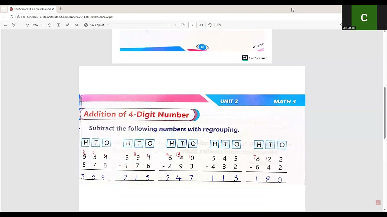 Class 3 Maths Lecture 1