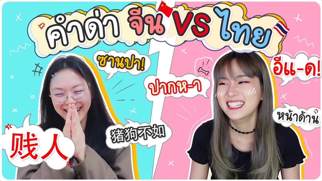 คำหยาบ ด่าแล้วเจ็บนิดๆ ภาษาจีน VS ไทย  |  PetchZ