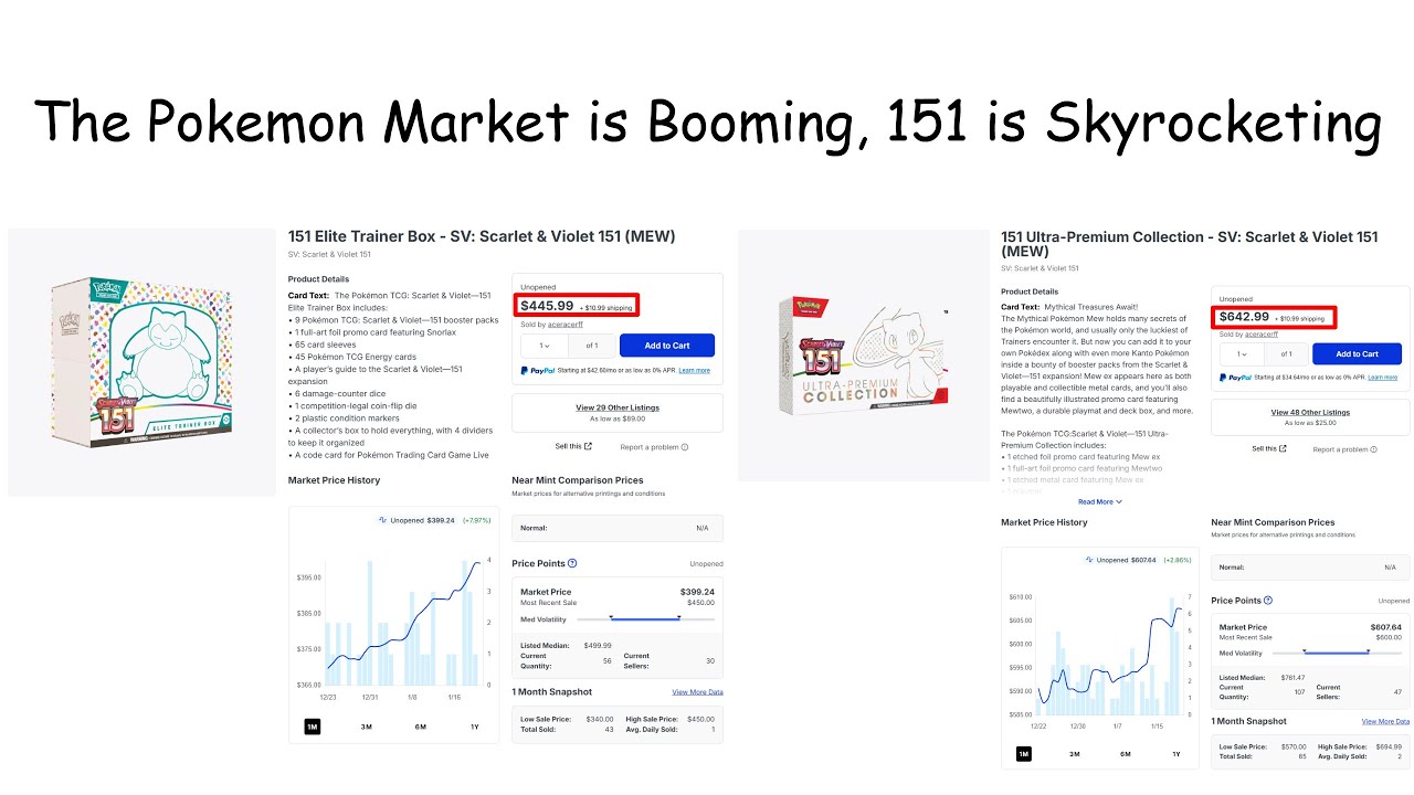 The Pokemon Market is Booming, 151 is Skyrocketing