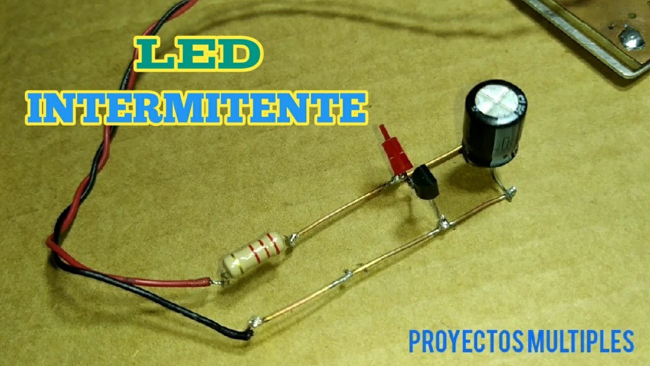 Cómo Hacer LED Flasher o Led Intermitente Con Un Transistor