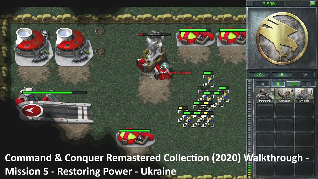Command & Conquer Remastered Collection (2020) Walkthrough - Mission 5 - Restoring Power - Ukraine