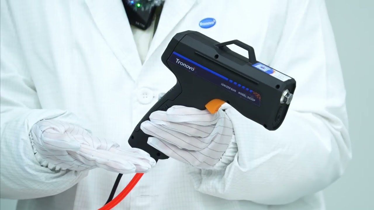 The correct operation steps of our pulse-type ion air gun - DG25P in one minute