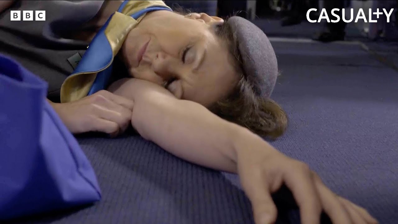 Air Hostess Knocked Out By Suitcase! | Casualty