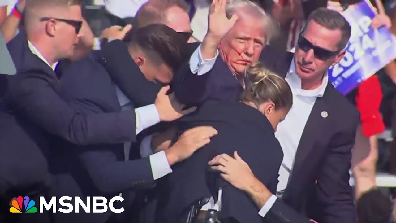 Trump rushed offstage at PA rally by Secret Service after loud popping noises heard