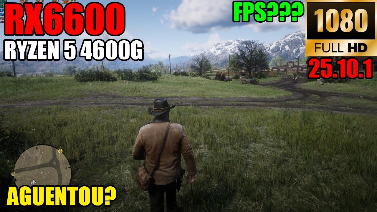 ⚔️ RED DEAD REDEMPTION 2 no M&Aacute;XIMO com a RX 6600 &ndash; Surpreendeu no Desempenho?