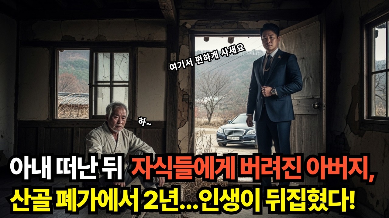아내 떠난 뒤 자식들에게 버려진 아버지, 산골 폐가에서 2년인생이 뒤집혔다!#인생조언#사연#막장#인생#삶#가족#배신#사랑#인생사#돈#사연#재산