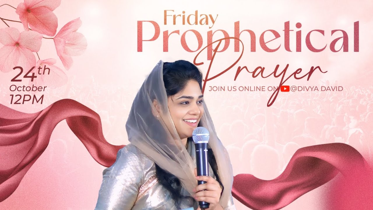 Friday Prophetic Prayer || Ps Divya David || 24th October 2025 #propheticword #live