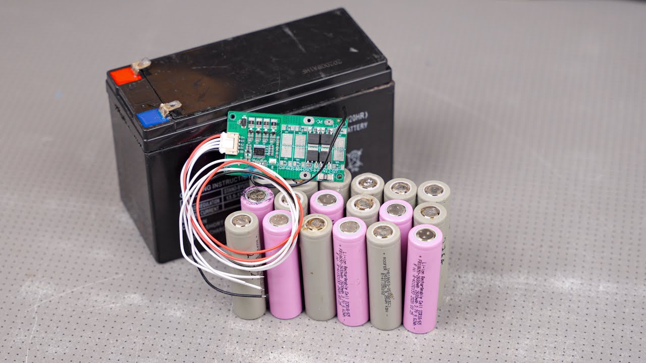 How to Convert 12v 7Ah Lead Acid Battery Into 12v 15.6Ah Li-Ion Battery Pack