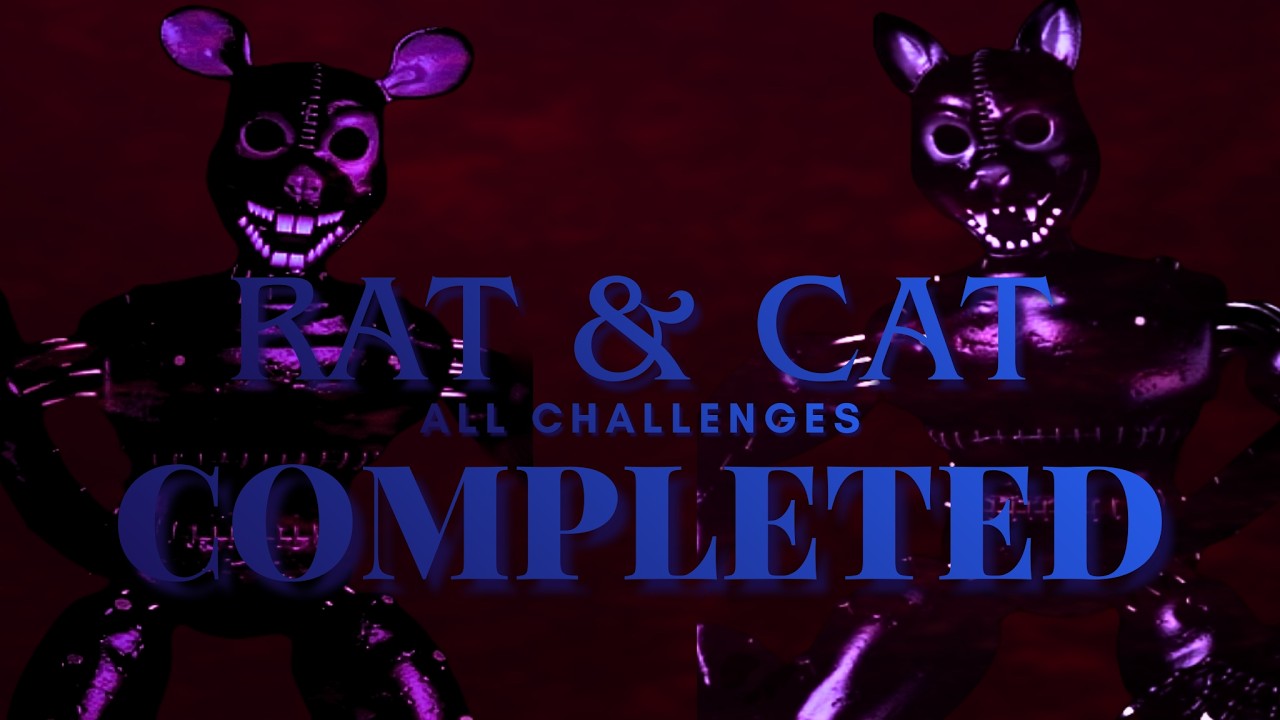 FNAC 3 But Better Rat & Cat All Challenges (nerfed laser pointer)