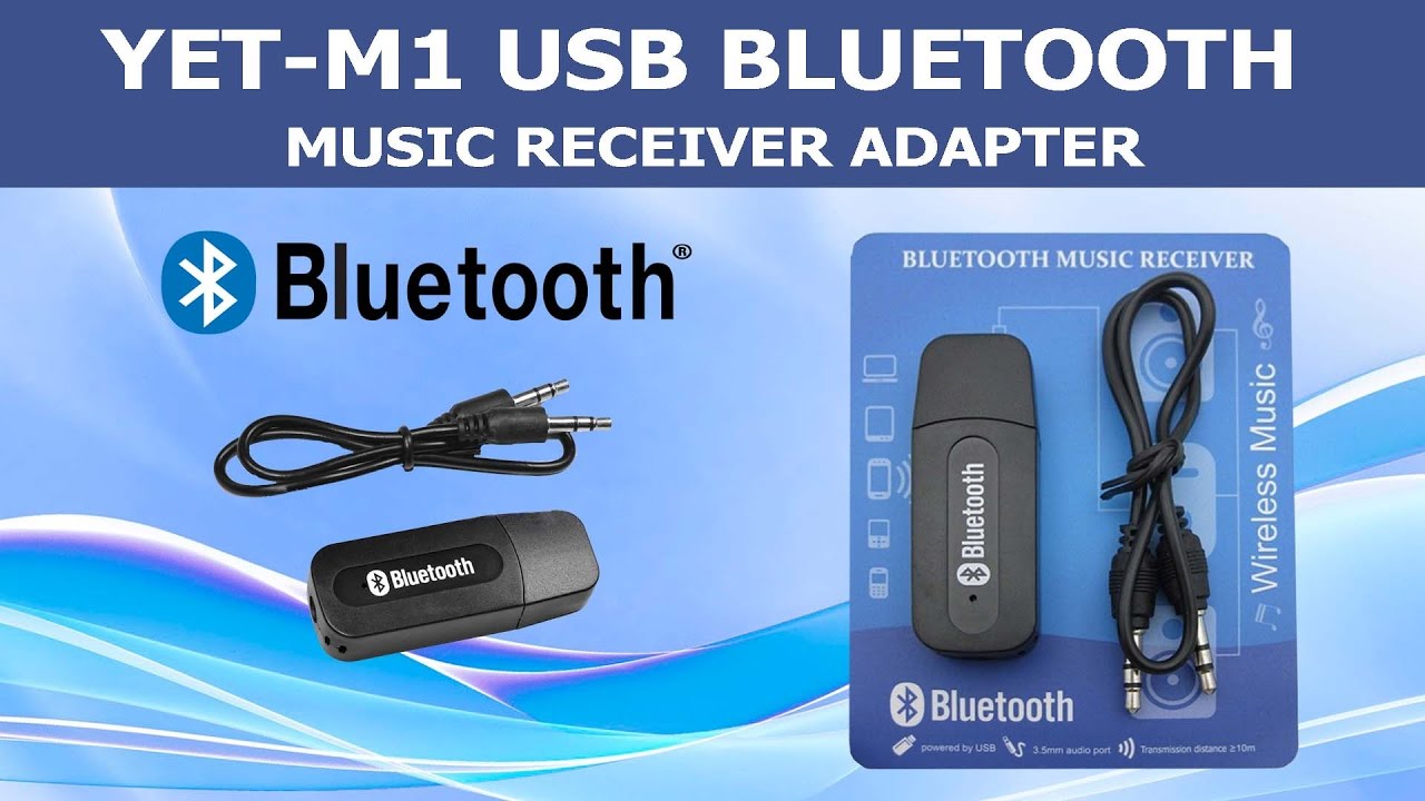YET-M1 USB Bluetooth Music Receiver Adapter (Unboxing & Review)