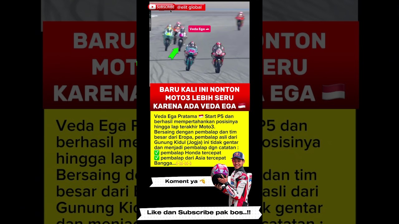 Veda Ega Zakończ P5 GP Tajlandii🙌🏁 #vedaegapratama #motogphariini #motogp #marcmarquez