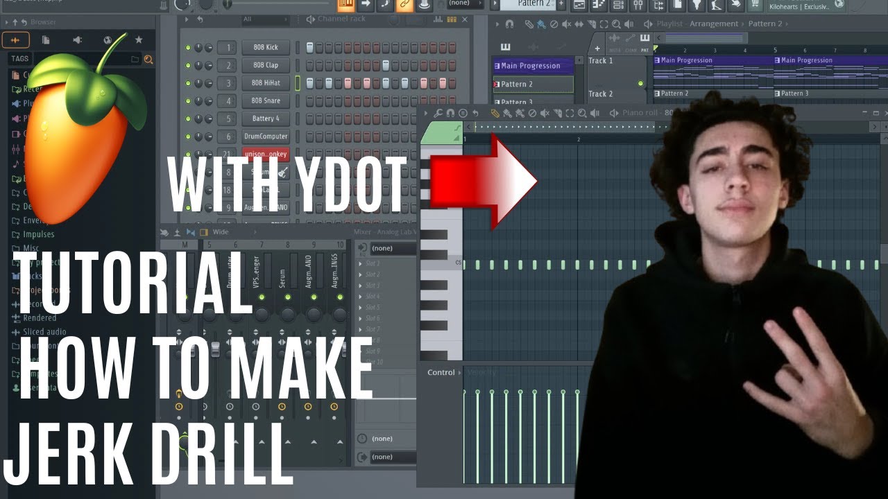 Tutorial: How to make a Jerk Drill beat in FL Studio for beginners