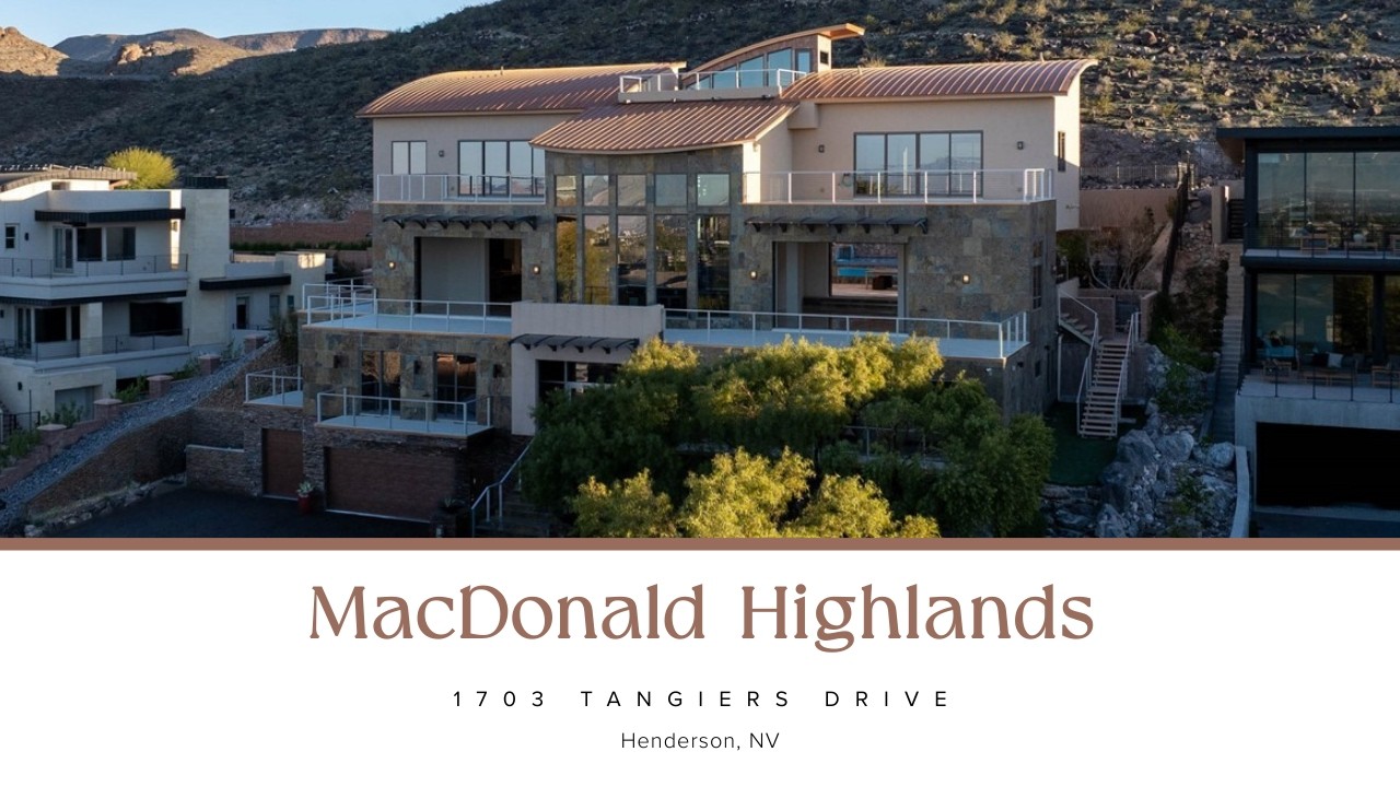 1703 Tangiers Drive | MacDonald Highlands, Henderson | IS LUXURY