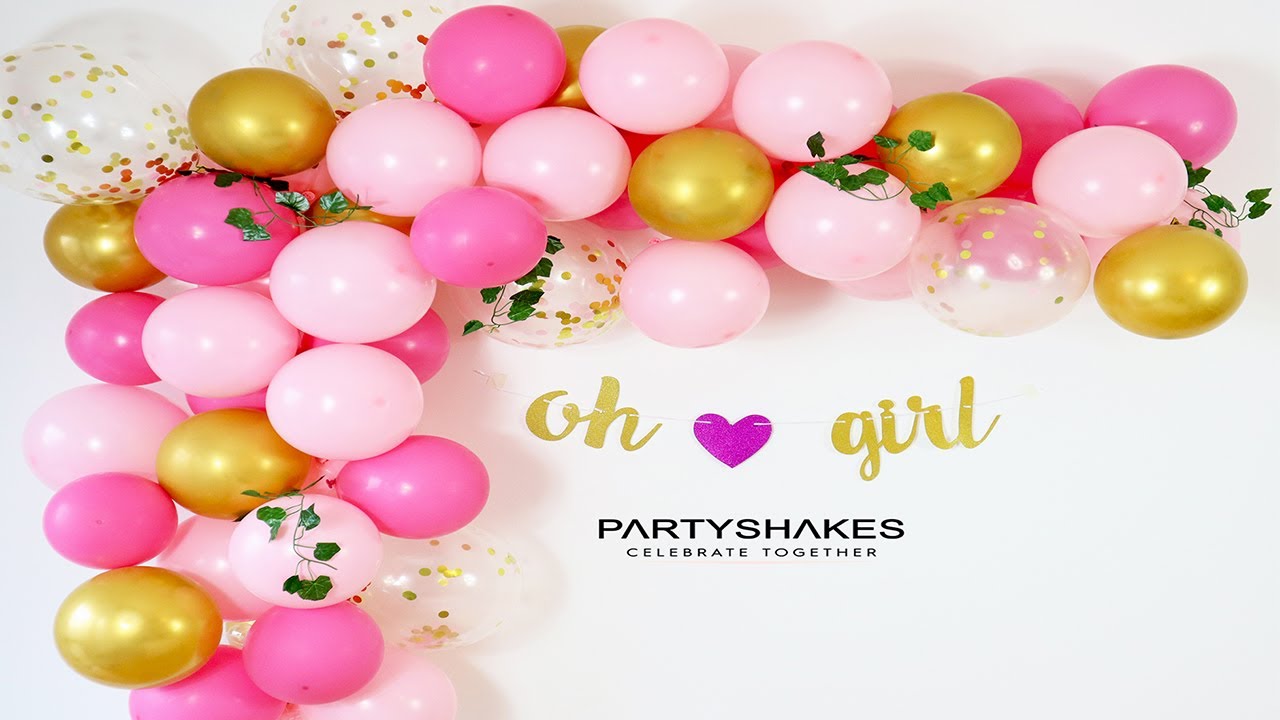 DIY Baby Shower Balloon Arch Kit Tutorial for Party Decor #BabyShower #Tutorial