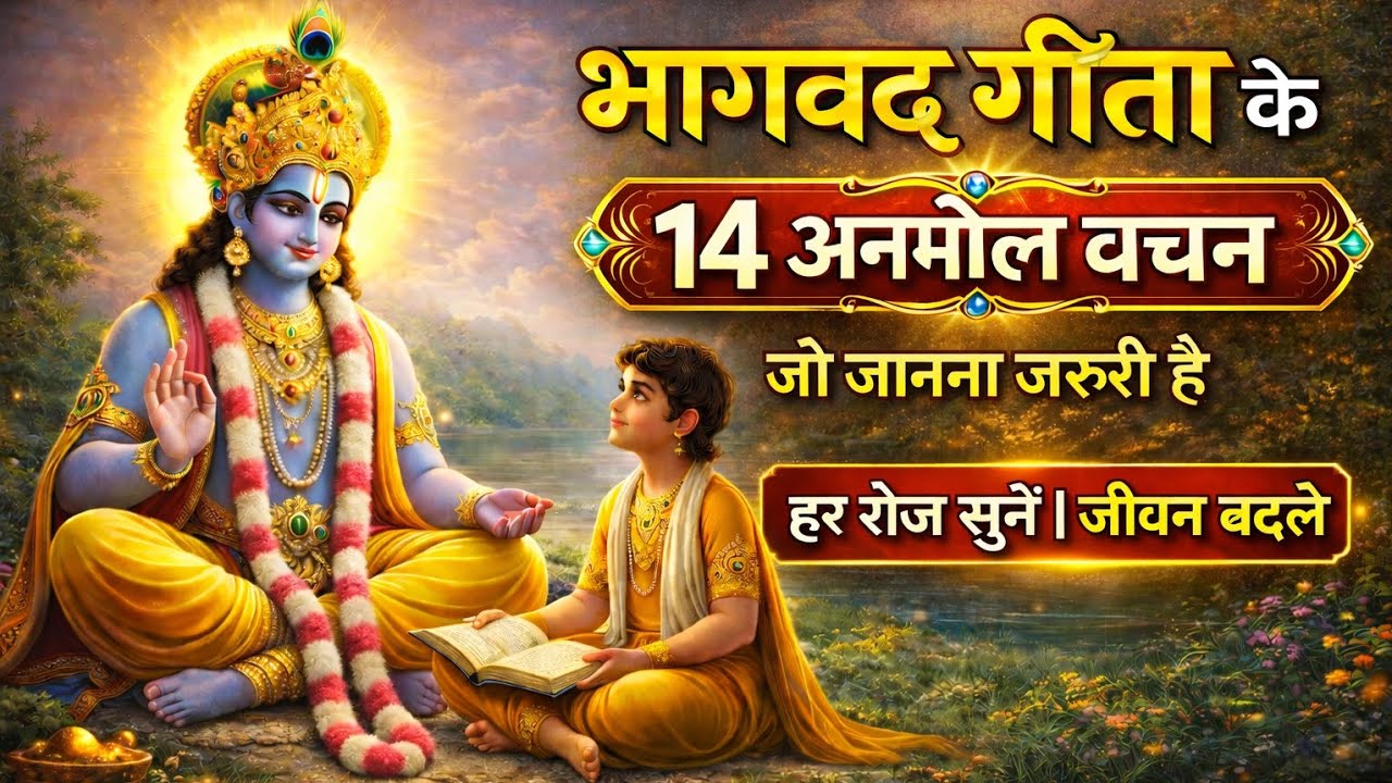भगवत गीता के 14 अनमोल वचन जो आपका जीवन बदल देंगे | 14 Life Changing Lessons from Bhagavad Gita