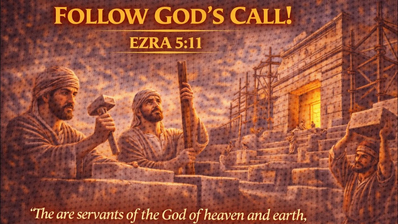 Ezra 5:11 “Follow GOD’s Call!”