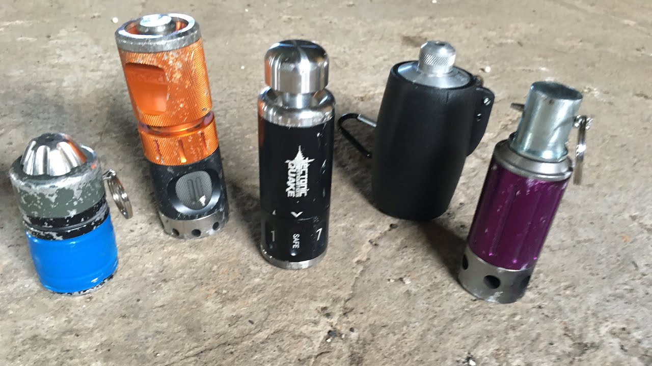 Quake Impact Grenade compared with other airsoft grenades