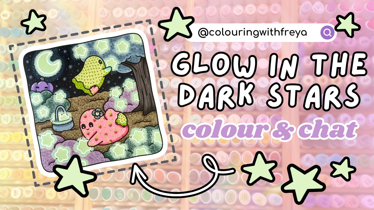 Colour and Chat - Glow in the Dark Stars - Spooky Fun by Southern Lotus