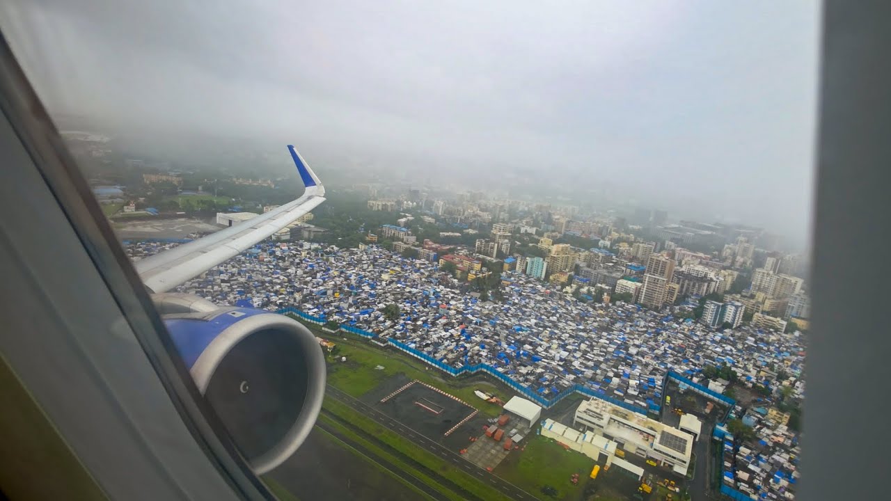 [4K]RAINY DEPARTURE FROM CSMIA 🛫!!! IndiGo A321neo Taking off from Mumbai Airport