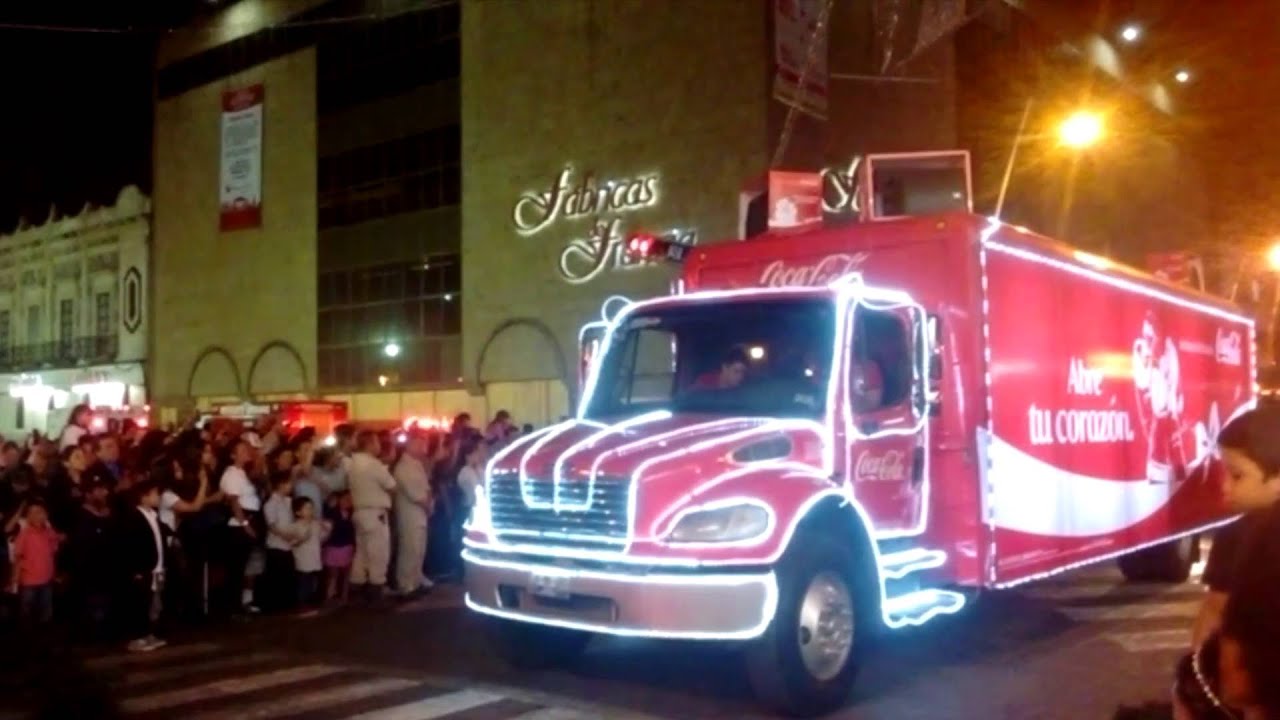 Camiones Coca Cola Desfile Navideño!