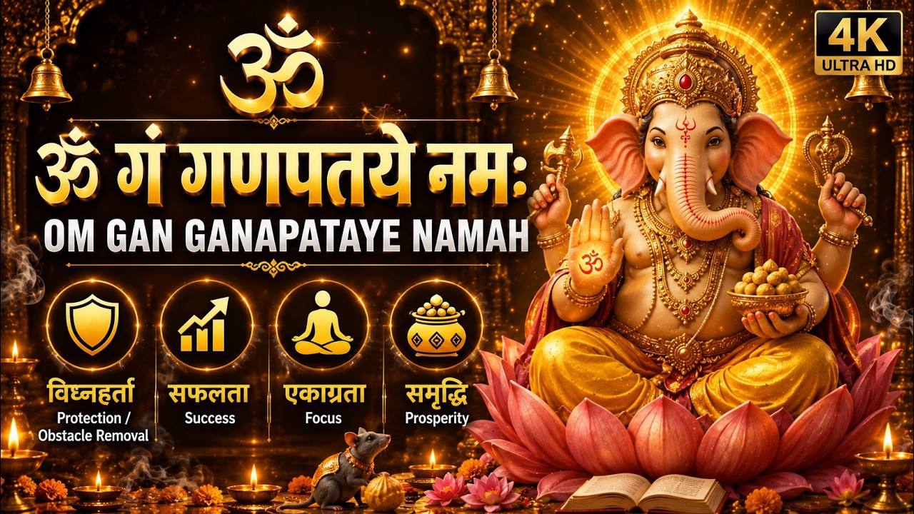 Ganesh Mantra | Om Gan Ganpataye Namah | ॐ गं गणपतये नमः |