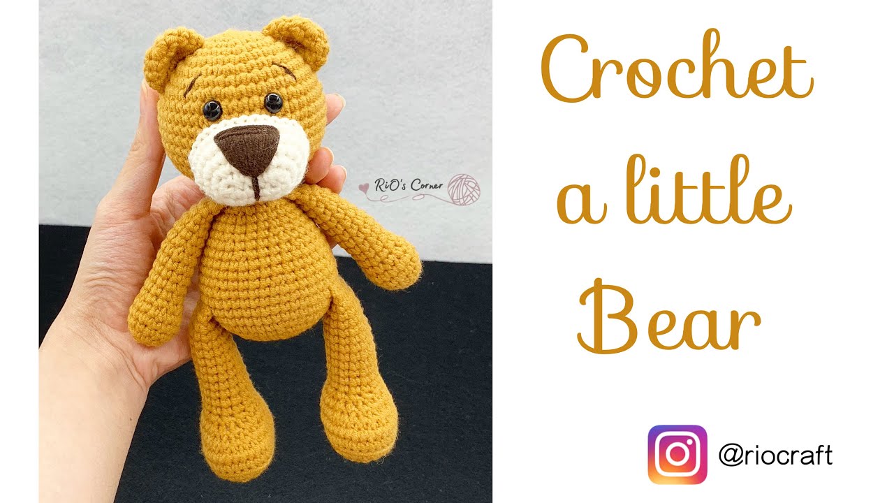 [Crochet] A Little Bear | Móc bạn gấu đáng yêu | RiO's Corner