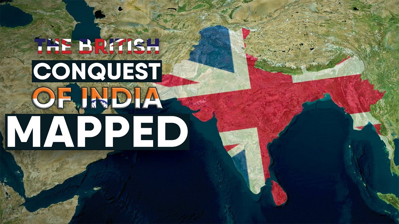 British Conquest of India Mapped