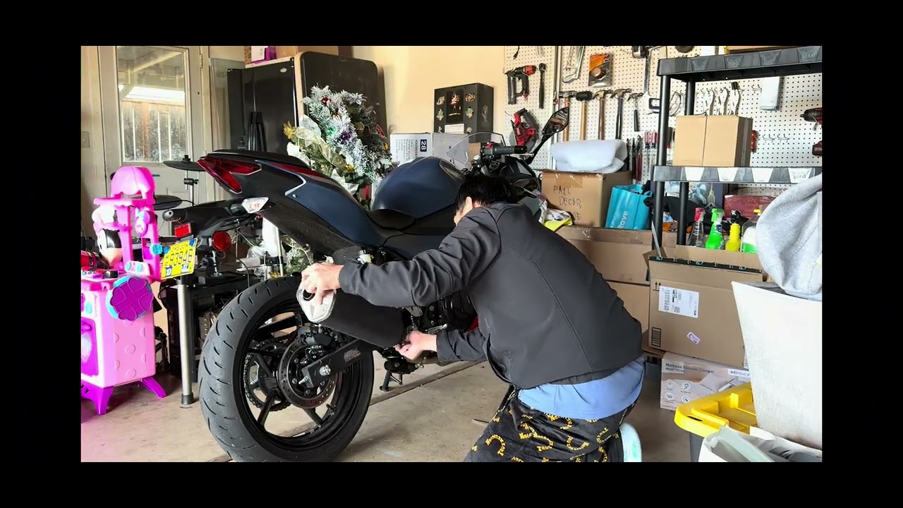 Muffler Pipe Installed Kawasaki ninja 500 