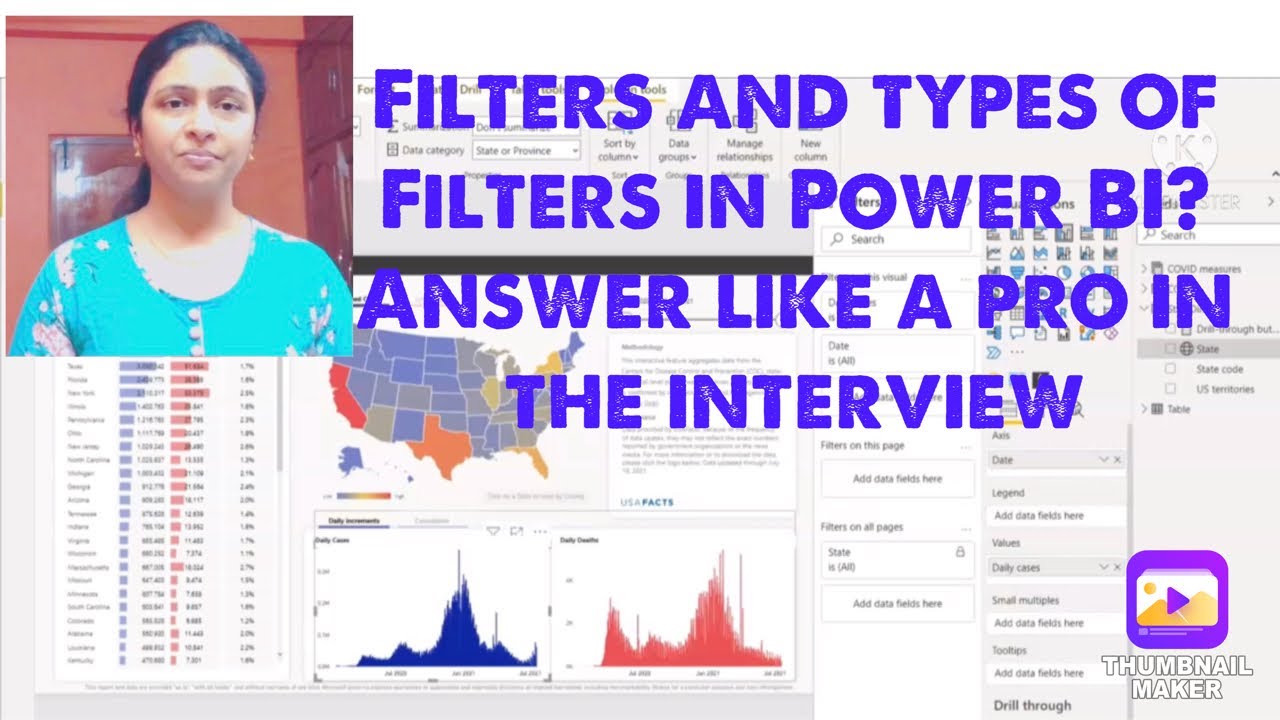 What are filters and types of filters in Power BI | Power BI interview questions