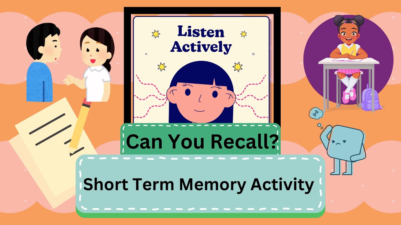 Can You Recall Short Term Memory Listening Activity/Memory Activity for Kids